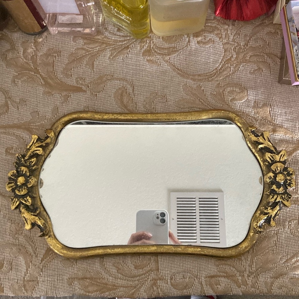 Mirror | Urban Outfitters Mirror + Golden Floral Mirror